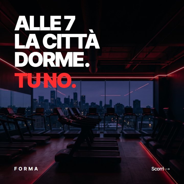 slide · “Alle 7 la città dorme”